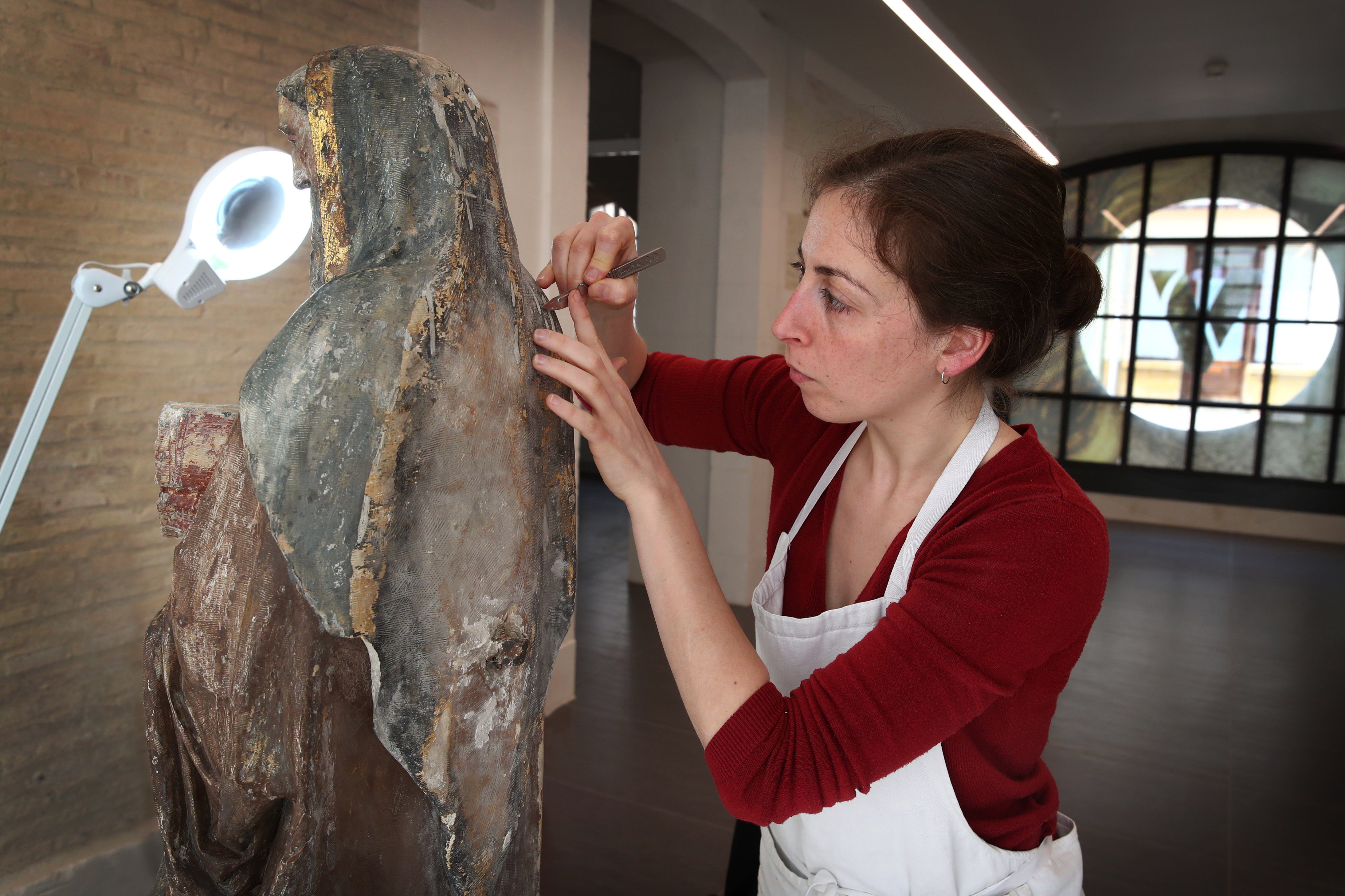 Travail de restauration par Laurie Blachet