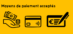 Moyens de paiement acceptés