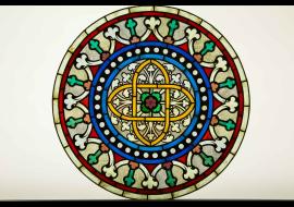 Vitrail E. Viollet-Le-Duc exposition Notre-Dame