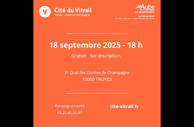 Conférence Vitrail & nanotechnologie Conférence Vitrail & nanotechnologie