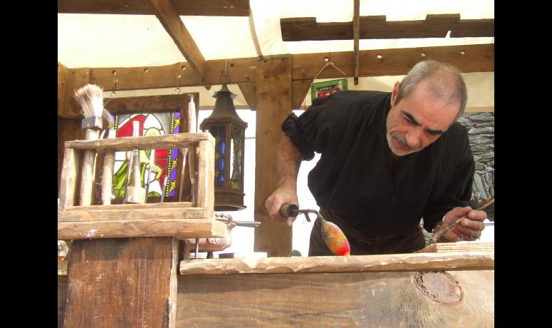 Coupe du verre au fer rouge
