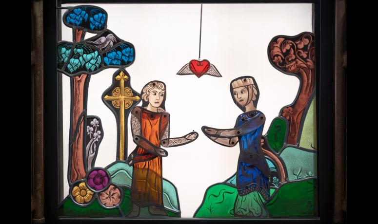 Marionnettes en vitrail animé