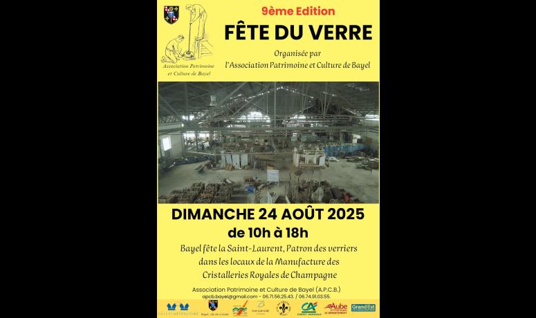 Affiche 9e fête du verre Bayel